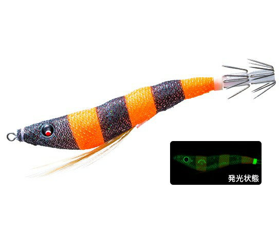 乐天商城 - DUEL イージースリム 70mm 30 LKOZ ブラックオレンジゼブラ オモリグ イカメタル イカ エギ スッテ ドロッパー