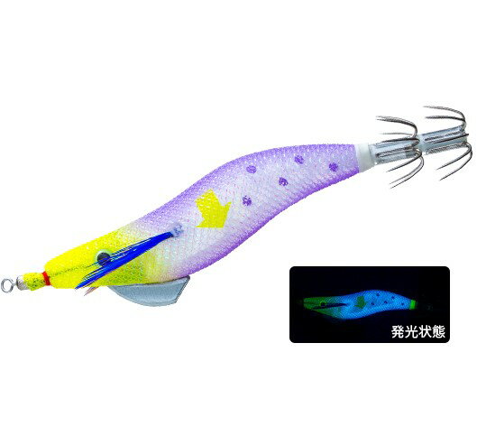 DUEL ウルトラオモリグ ↓(スローシンキング) 2.0号 #04 お月見パープル スッテ オモリグ イカメタル