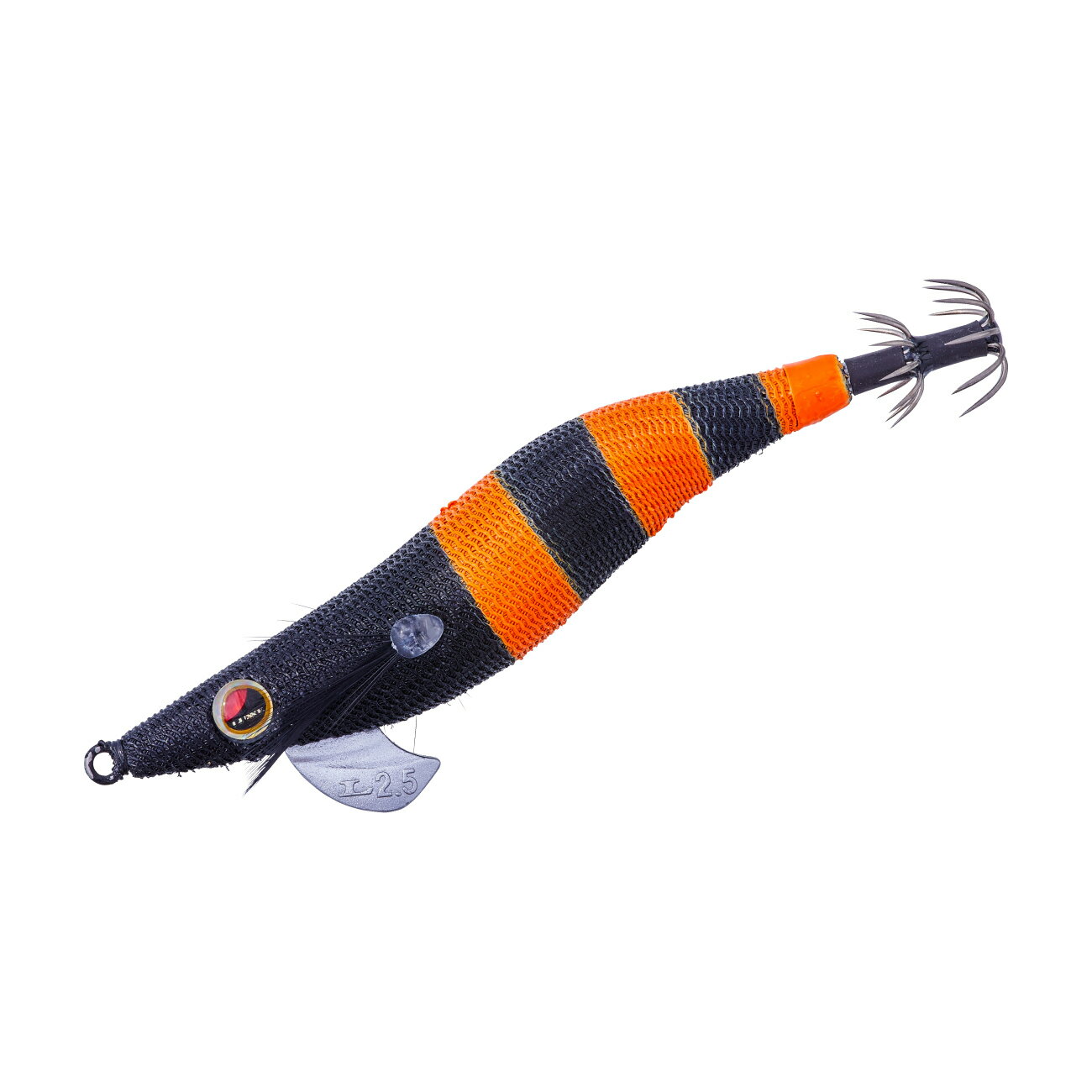 がまかつ Gamakatsu スピードメタル エギドロッパー 2.5号 #13 ブラック/オレンジゼブラ