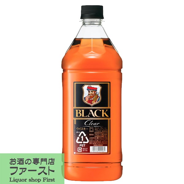 【ハイボールに合うクセのないクリアな飲み心地！】　ニッカ　ブラックニッカ　クリア　ブレンド　37度　1800mlペットボトル