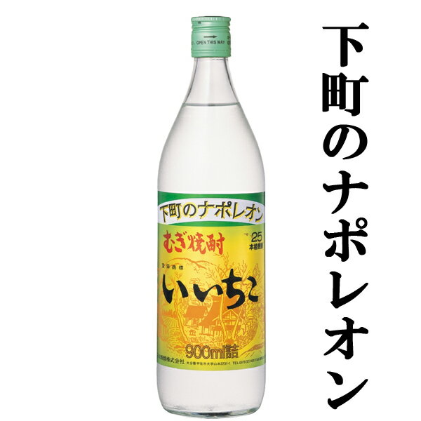 【誰もが知っている麦焼酎の定番！】　いいちこ　麦焼酎　25度　900ml瓶