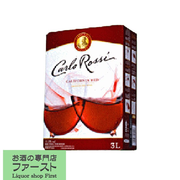 乐天商城 - カルロ・ロッシ　レッド　赤　3000ml(3L)(3)(バッグインボックス)(パック)