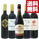 【送料無料・ワイン　飲み比べセット】　当店厳選！甘みと旨味が凝縮！氷を入れて美味しく飲める赤ワイン！　750ml×5本セット(北海道・沖縄は送料+990円)