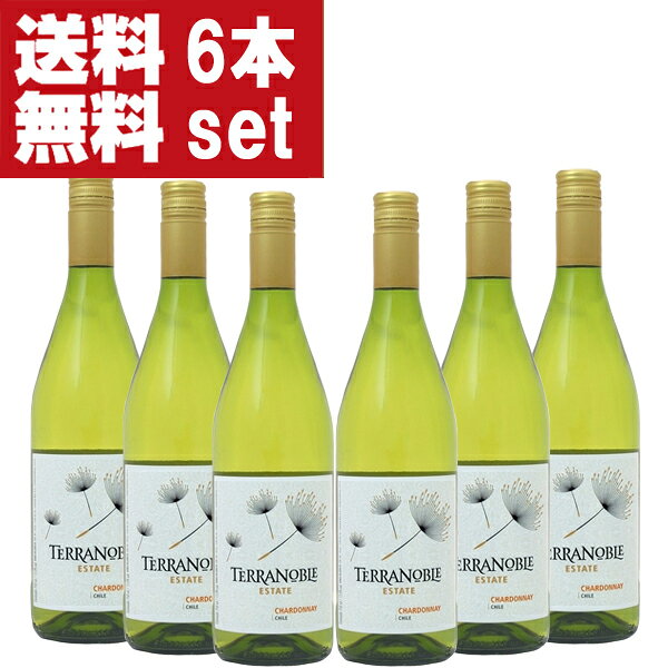 【送料無料！】【レストラン採用ワイン！】　テラノブレ　シャルドネ　チリ　白　750ml(スクリューキャップ)(1ケース/6本入り)(北海道・沖縄は送料+990円)