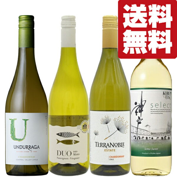 【送料無料・ワイン 飲み比べセット】 当店のワイン好きスタッフ厳選!美味しい&コスパ最高な美味しい白ワイン! 4本セット(北海道・沖縄は送料+990円)