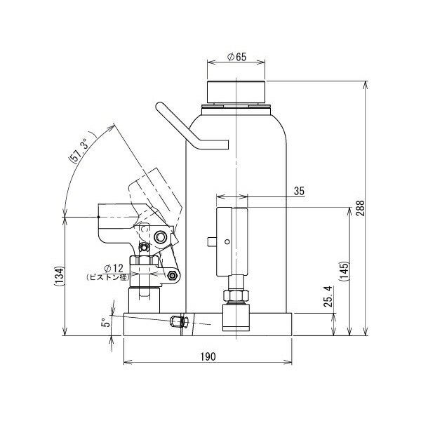 今野製作所(EAGLE イーグル) 圧力計付ダルマジャッキ(置針式) (旧型式：ED-200-PG-...