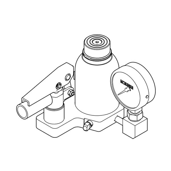 今野製作所(EAGLE イーグル) 圧力計付ダルマジャッキ(低床) (旧型式：ED-60T-PG-75KM-60) DT-060-PG