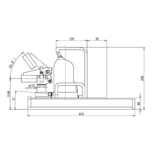 セミプロDIY店ファーストの今野製作所(EAGLE イーグル) 送り台タイプ爪つきジャッキ(フリー型) (旧型式：FN-100TL) XN-050｜アングル2