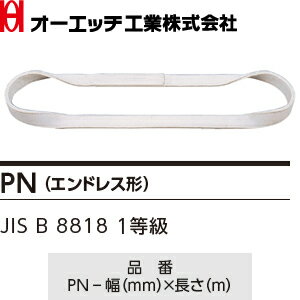 OH(オーエッチ工業)　吊具　ベルトスリング　PN-75-4.0　アピックスPN（エンドレス形）　耐薬品専用　最大使用荷重：3,000kg　長さ：4.0m　[受注生産品]