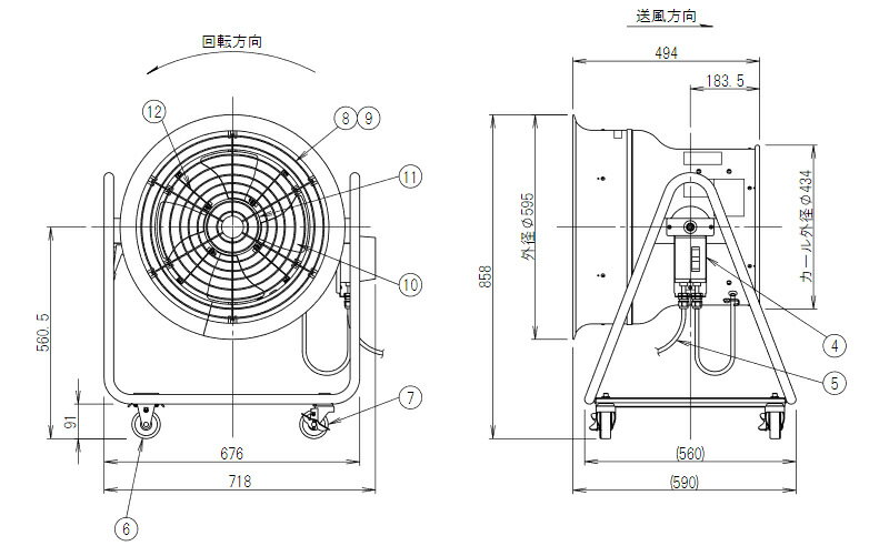 �����ǥ�(Suiden)���������������Ǥ��ե���400�����ĳ�Ĵ����ǽ��SJF-404A�������¦�400��3��200V [ˡ�͸���]