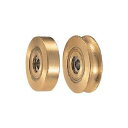 ヨコヅナ ベアリング入 真鍮車 車のみ 40mm 平 1148 1個