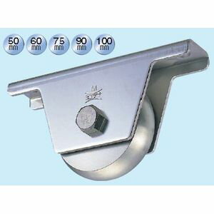 ヨコヅナ　440Cベアリング入ステンレス重量戸車　60mm　山R　JCS-0608　1個