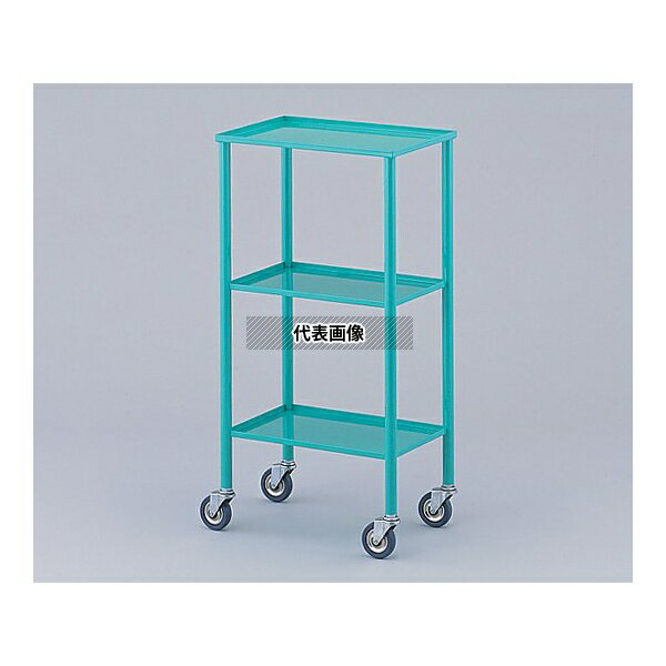 ナビス(アズワン) カラフルミニワゴン グリーン(縁折り曲げ) 435×285×850mm