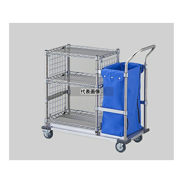 ナビス(アズワン) EOC-S オムツカート(メッシュパネル付き) シングルタイプ