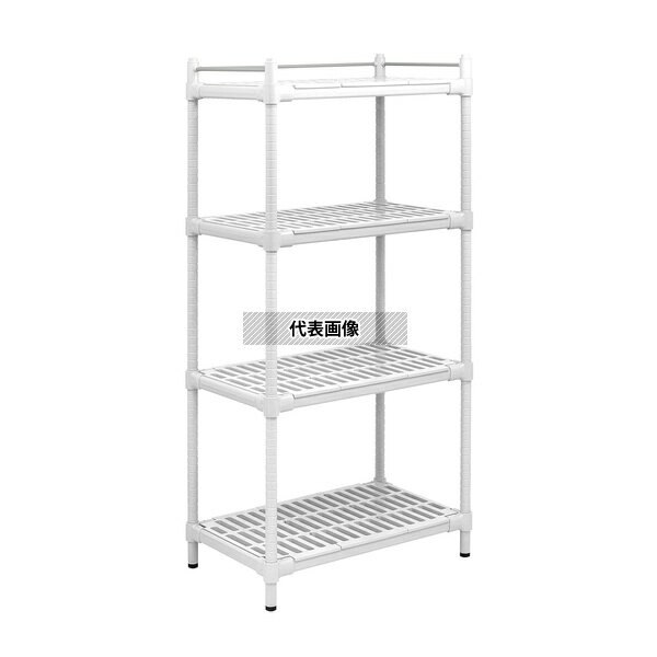 ナビス(アズワン) S-4F コンフォートシェルフ ホワイト 920×575×1800mm