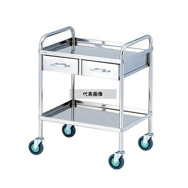 【アズワン AS ONE】看護、介護用品 救急 救急カート、ワゴン類 ●音を吸収する特殊な制振材の使用や、特に静かなキャスターを使用など、徹底した静音対策により、物を置いた時や移動時に大変静かです。 商品の仕様 ●材質:ステンレス(SUS3...