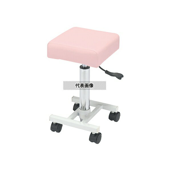 ナビス(アズワン) CS-PK スリムスツール ピンク 260×260×485~680mm