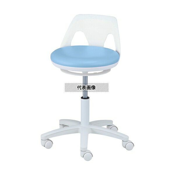 ナビス(アズワン) NV-B-W ナースチェア(ラクーン/ワイド)リング無し ブルー