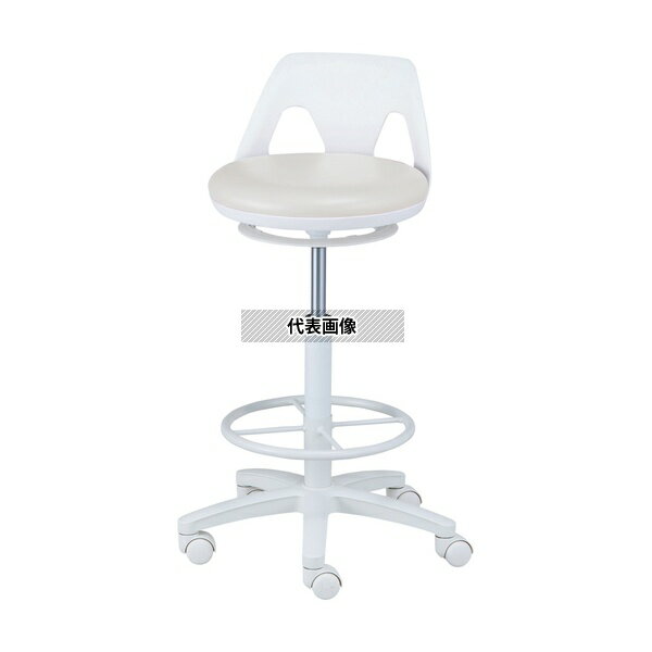 ナビス(アズワン) NV-RW-W ナースチェア(ラクーン/ワイド)リング付き ホワイト