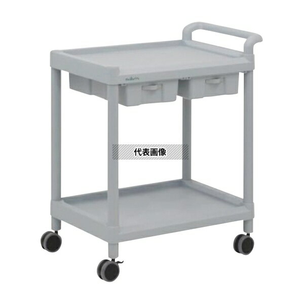 ナビス(アズワン) MSO21C モバイルストレージカート(引出し付) 2段 705×444×830