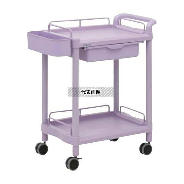 ナビス(アズワン) MP61AP モバイルポケットカート(引出し付き) 2段 650×410×838