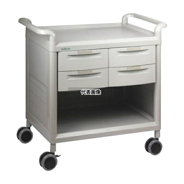ナビス(アズワン) MS24A モバイルストアーカート 浅型4個