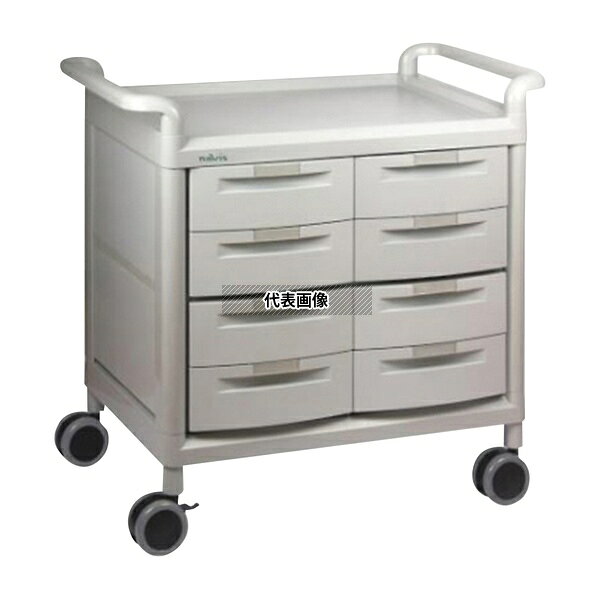 ナビス(アズワン) MS24D モバイルストアーカート 浅型8個