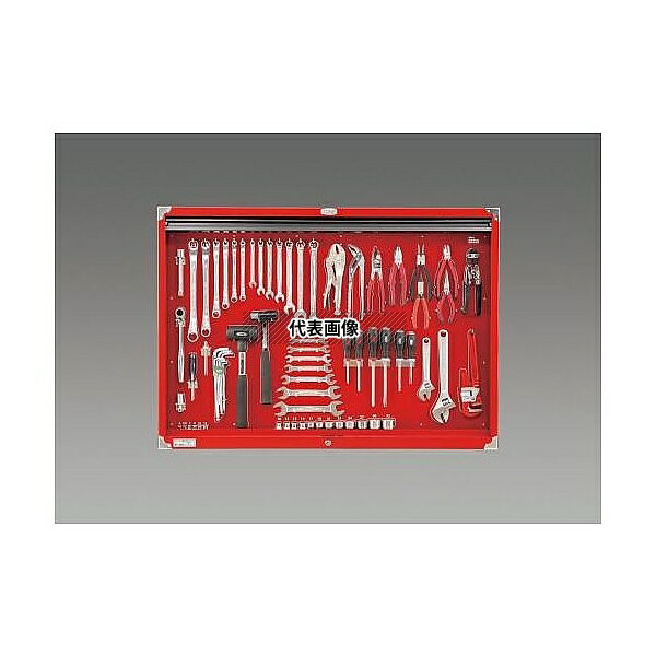 エスコ EA612SC-60 [73個組] 工具セット(シャッター付)