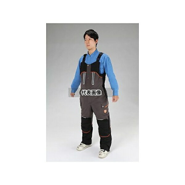 ●エスコ EA915GD-48 [L] 防寒オーバーオール(黒/灰)