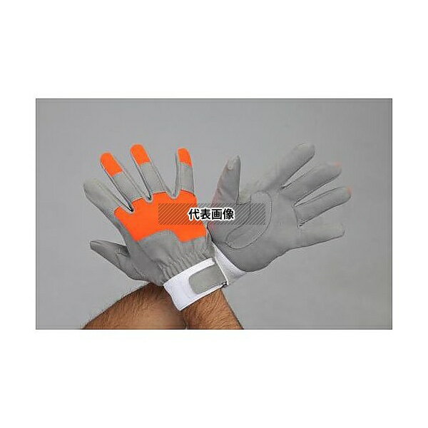 エスコ EA353BK-73 [LL] 手袋(レスキュー・人工皮革)