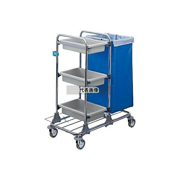 ●エスコ EA928CF-6 470x830x1040mm 清掃用カート