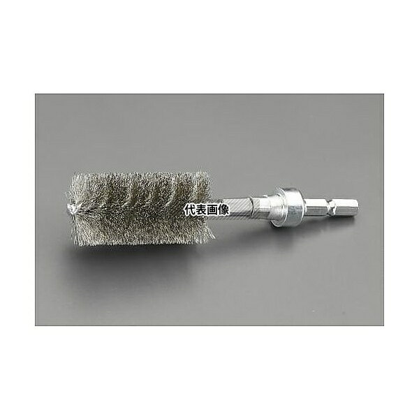 エスコ EA819BT-128 50x50mm 6角軸 ワイヤーブラシ(ステンレス線)