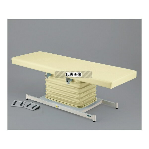 ナビス(アズワン) ATE-6018CR-M カラフル電動診察台 スタンダード メモリ付 600×1800mm クリーム [配送制限商品]