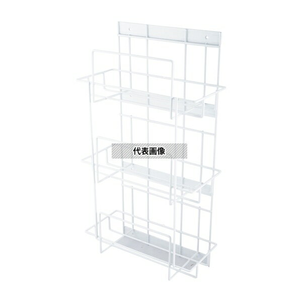 ナビス(アズワン) ボックスホルダー 横置き3段 ネジ型 277×121×517mm