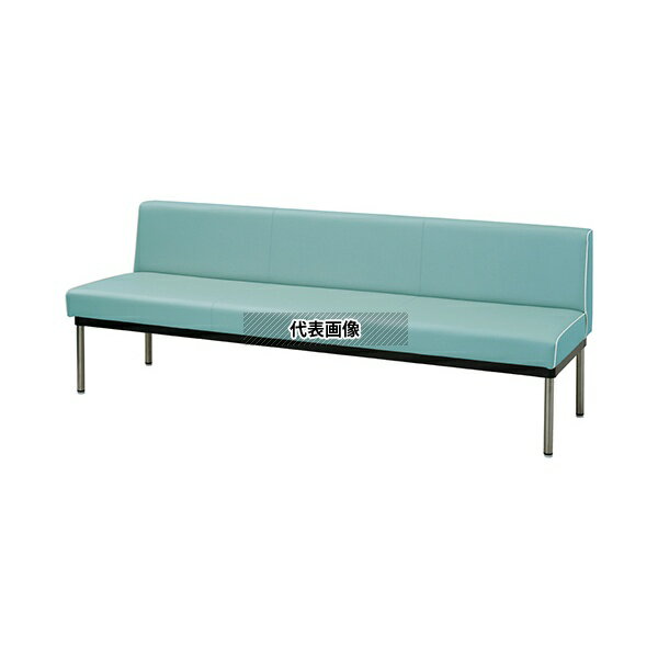 ナビス(アズワン) LS-16BG ロビーベンチ(夜光タイプ・背付き) キウイ [配送制限商品]