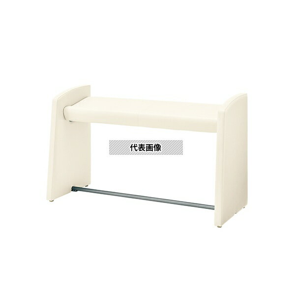 ナビス(アズワン) AS-12W ユニバーサルウォールベンチ(腰掛けタイプ) ミルク 1200×460×750 [配送制限商品]
