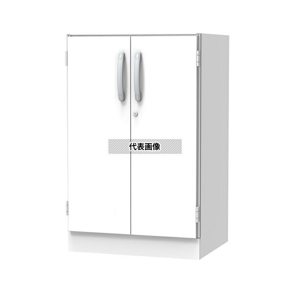 ナビス(アズワン) SL-S 材料キャビネット(ロータイプ・棚板) 664×550×1050mm 両開き扉 [配送制限商品]