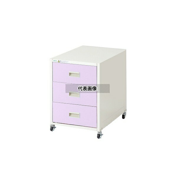 ナビス(アズワン) アルティア 点滴処置車 460×657×630 ラベンダー ワゴン [配送制限商品]