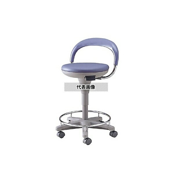 アズワン TSS-18RL マルチチェアー キャスター付き・リング付き・ハイタイプ ブルー