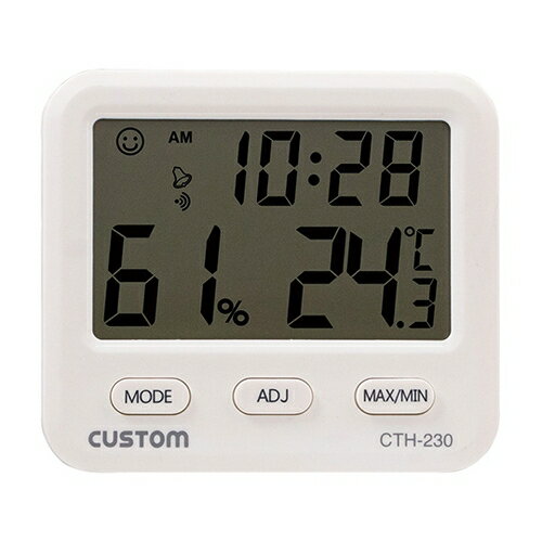 アズワン(AS ONE) デジタル温湿度計 校正証明書付 CTH-230 1個