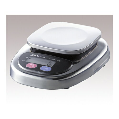 エー・アンド・デイ 防水電子天秤 128×128mm 校正証明書付 HL-3000WP 1台(4)
