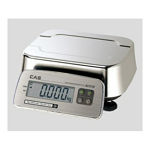 CAS 防塵防水デジタル台秤(強力防水タイプ) 校正証明書付 FW500C-6 1台