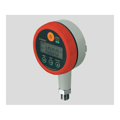 アズワン(AS ONE) 高精度デジタル圧力計 006P(9V)乾電池タイプ レッド KDM30-500kPaG-B-RE 1台