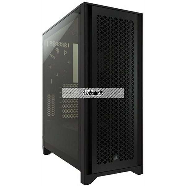 アズワン ATX対応ミドルタワーPCケース ブラック 4000D airflow TG BLK (CC-9011200-WW) 1台 65-5648-94