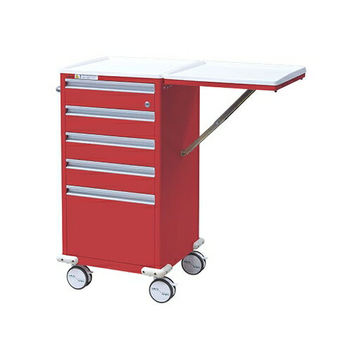 ナビス（アズワン） アルティア救急カート レッド EC-R 1台