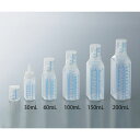 アズワン(AS ONE) SKカップ付ボトル(青目盛付き・電子線滅菌済) 100mL 317030