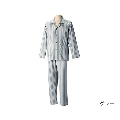 アズワン(AS ONE) パジャマセット 紳士用 M グレー SB2727 M95 1袋