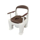 パナソニックエイジフリー ポータブルトイレ ラフィーネ(座楽) プラスチック便座 モカブラウン PN-L30200B 1個