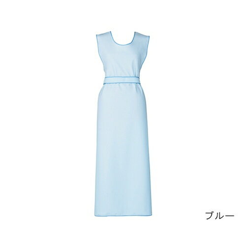 アズワン(AS ONE) 防水入浴介助用エプロン Lフリー・ブルー 100-47 1個