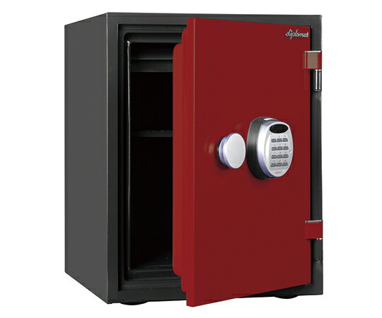 アズワン(AS ONE) 耐火金庫(デジタルテンキー式) 36L レッド A530R3WR